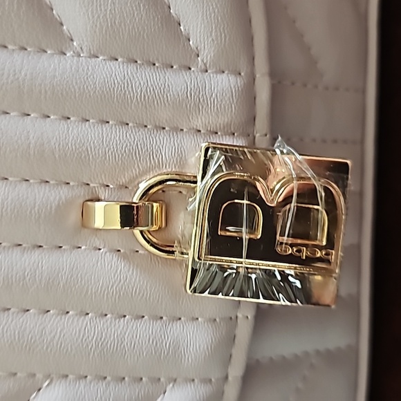 NWT Bebe Purse Aerin Top Handle Satchel Faux Leather Crossbody Pink - Picture 3 of 9